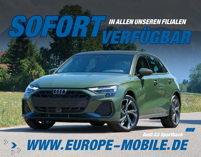 Audi A3 Sportback - Limited 30 TFSI S tronic (Lager) LED-PLUS/SHZ/AMBIENTE/18