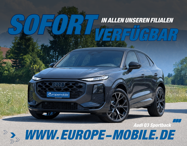 Audi Q3 Sportback - S line TFSI quattro 204PS (Vorlauf) PANO/NAV/TECHPLUS/KLIMAPLUS/DYNAMIK/UVM: