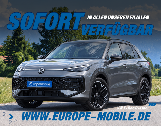 Volkswagen T-Roc - R-Line 1.5 eTSI OPF DSG 150 (Lager) BLACK/MATRIX/SOUND/PARK/EASY/PANO/AHK/UVM.