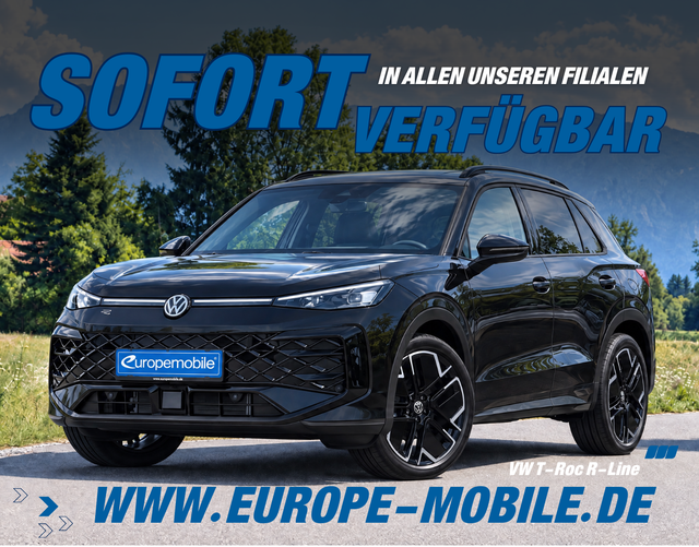 Volkswagen T-Roc - R-Line 1.5 eTSI OPF DSG 150 (Lager) BLACK/MATRIX/SOUND/PARK/EASY/PANO/AHK/UVM.