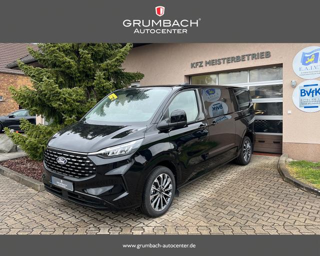Lagerfahrzeug Ford Tourneo Custom - 2.0 EcoBlue, 320 L2 Titanium FWD 8.Sitze AZV Leder 19Zoll TechnologiePaket5 Standh. Sitzh. Lenkradhzb. Navi LED elktr. Sitze