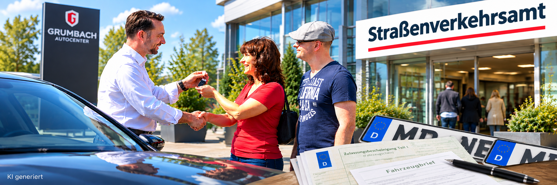Deutschlandweiter Zulassungsservice vom Grumbach Autocenter