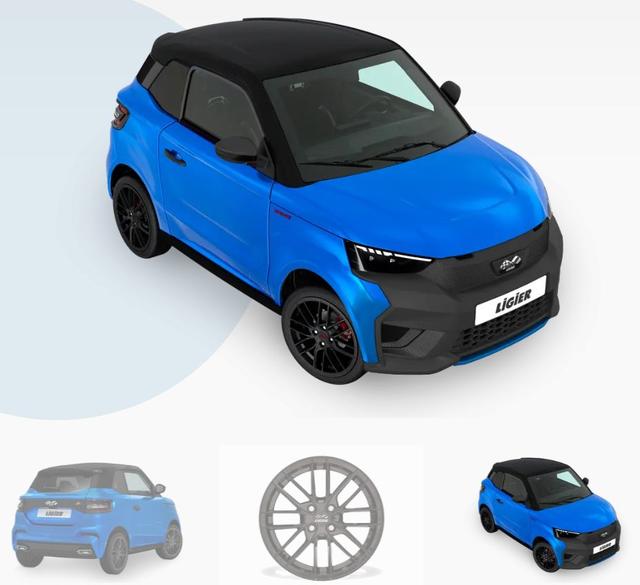 Ligier JS 50 Sport Ultimate REVO D+ Ultimate, Trennwand, Connect-Paket, SV, Fußmatten Auto ab 15J 