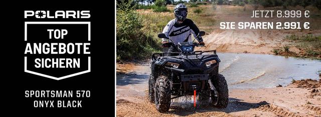 Polaris Sportsman 570 EPS - Black Onyx SE, Seilwinde, 2 Personen, L7e, LED Scheinwerfer, stärkere Batterie...