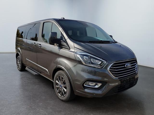 Ford Tourneo Custom - L2 Titanium X mHEV 150 8 Sitz Klima Vor+Hint PDC Temp SHZ LMF Kamera NAVI Xenon Leder AHK 230V