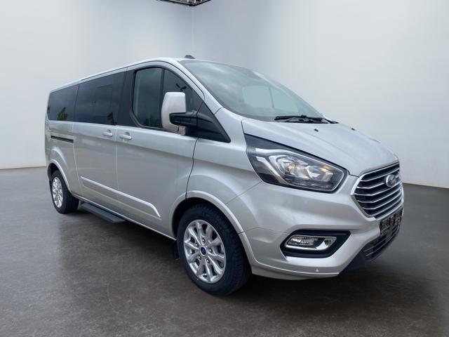 Lagerfahrzeug Ford Tourneo Custom - L2 Titanium X 150 mHEV 8 Sitz Klima Vor Hint PDC Temp SHZ LMF Kamera NAVI Leder AHK 230V