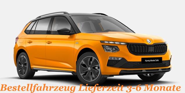 Bestellfahrzeug, konfigurierbar Skoda Kamiq - Monte Carlo Bestellfahrzeug 1.0TSI 85KW / 115PS 16" Alufelgen Sitzheizung 2-Zonen Klimaautomatik Einparkhilfe hinten Regensensor Lenkradheizung Panoramadach