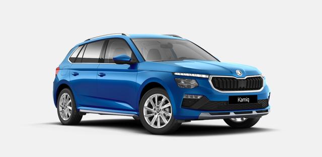 Vorlauffahrzeug Skoda Kamiq - Sondermodell 130 Jahre PREMIUM" 1.5 TSI 150PS AHK schwenkbar 17" Alu, Elektr. Heckklappe, Kessy, Alarm, SunSet, Toter-Winkel, Virtual Cockpit 10", Parksensoren vorn/hinten, Rückfahrkamera, Sitzheizung, Tempomat, Climatronic, Radio 8"   Wir