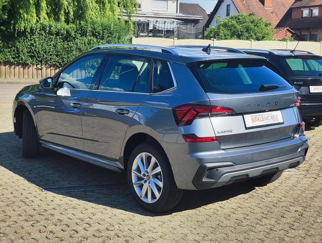 Skoda Kamiq Sondermodell 130 Jahre PREMIUM" 1.5 TSI 150PS DSG/AUTOMATIK, AHK schwenkbar 17" Alu, Elektr. Heckklappe, Kessy, Alarm, SunSet, Toter-Winkel, Virtual Cockpit 10", Parksensoren vorn/hinten, Rückfahrkamera, Sitzheizung, Tempomat, Climatronic, Radio 8" + Wir 