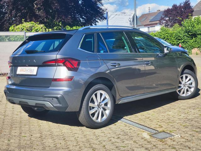 Skoda Kamiq Sondermodell 130 Jahre PREMIUM" 1.5 TSI 150PS DSG/AUTOMATIK, AHK schwenkbar 17" Alu, Elektr. Heckklappe, Kessy, Alarm, SunSet, Toter-Winkel, Virtual Cockpit 10", Parksensoren vorn/hinten, Rückfahrkamera, Sitzheizung, Tempomat, Climatronic, Radio 8" + Wir 