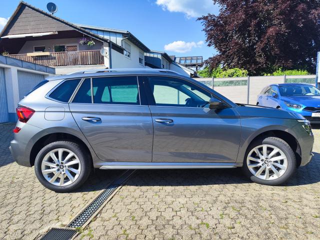 Skoda Kamiq Sondermodell 130 Jahre PREMIUM" 1.5 TSI 150PS DSG/AUTOMATIK, AHK schwenkbar 17" Alu, Elektr. Heckklappe, Kessy, Alarm, SunSet, Toter-Winkel, Virtual Cockpit 10", Parksensoren vorn/hinten, Rückfahrkamera, Sitzheizung, Tempomat, Climatronic, Radio 8" + Wir 