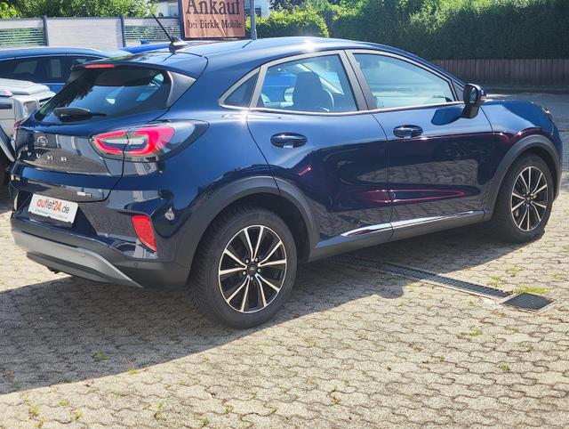 Ford Puma Titanium Mild Hybrid 125 PS mit Anhängerkupplung abnehmbar Navigationssystem Sitzheizung Lenkradheizung Windschutzscheibe beheizt Klimaautomatik DAB Radio Einparkhilfe hinten Tempomat 