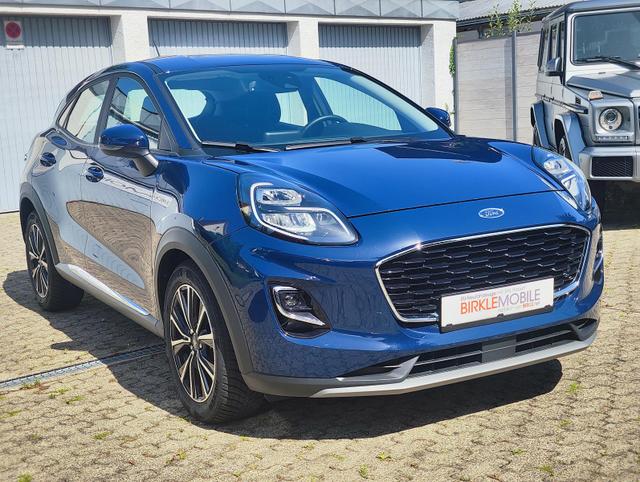 Ford Puma Titanium Mild Hybrid 125 PS mit Anhängerkupplung abnehmbar Navigationssystem Sitzheizung Lenkradheizung Windschutzscheibe beheizt Klimaautomatik DAB Radio Einparkhilfe hinten Tempomat 