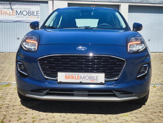 Ford Puma Titanium Mild Hybrid 125 PS mit Anhängerkupplung abnehmbar Navigationssystem Sitzheizung Lenkradheizung Windschutzscheibe beheizt Klimaautomatik DAB Radio Einparkhilfe hinten Tempomat 