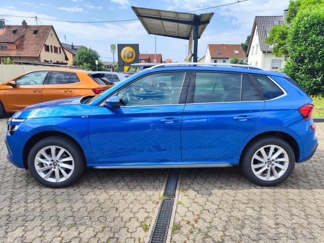 Skoda Kamiq Sondermodell 130 Jahre PREMIUM" 1.5 TSI 150PS DSG/AUTOMATIK, AHK schwenkbar 17" Alu, Elektr. Heckklappe, Kessy, Alarm, SunSet, Toter-Winkel, Virtual Cockpit 10", Parksensoren vorn/hinten, Rückfahrkamera, Sitzheizung, Tempomat, Climatronic, Radio 8" + Wir 