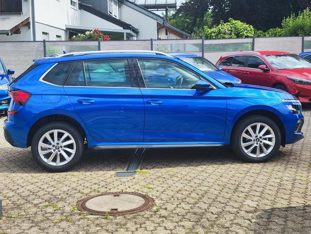 Skoda Kamiq Sondermodell 130 Jahre PREMIUM" 1.5 TSI 150PS DSG/AUTOMATIK, AHK schwenkbar 17" Alu, Elektr. Heckklappe, Kessy, Alarm, SunSet, Toter-Winkel, Virtual Cockpit 10", Parksensoren vorn/hinten, Rückfahrkamera, Sitzheizung, Tempomat, Climatronic, Radio 8" + Wir 