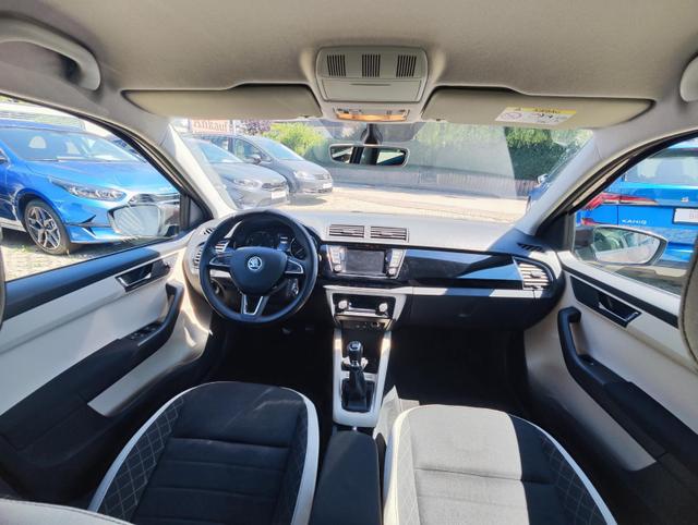 Skoda Fabia Combi 110PS Tempomat Anhängerkupplung abnehmbar Sitzheizung Einparkhilfe vorne und hinten Klimaautomatik Alufelgen mit Ganzjahresreifen KeylesGo Licht- Regensensor 