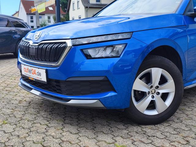 Skoda Kamiq 150PS DSG-Automatik Anhängerkupplung abnehmbar Tempomat Sitzheizung Klimaautomatik-2-Zonen Einparkhilfe hinten Bluetooth Freisprechanlage Android Auto & Apple CarPlay Multifunktions-Lederlenkrad 