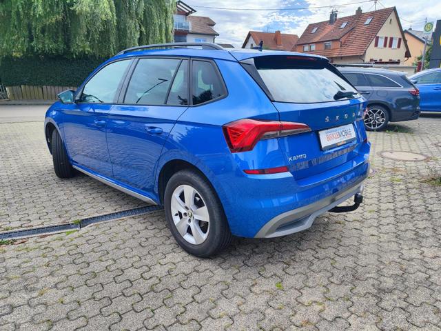 Skoda Kamiq 150PS DSG-Automatik Anhängerkupplung abnehmbar Tempomat Sitzheizung Klimaautomatik-2-Zonen Einparkhilfe hinten Bluetooth Freisprechanlage Android Auto & Apple CarPlay Multifunktions-Lederlenkrad 