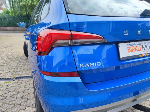 Skoda Kamiq 150PS DSG-Automatik Anhängerkupplung abnehmbar Tempomat Sitzheizung Klimaautomatik-2-Zonen Einparkhilfe hinten Bluetooth Freisprechanlage Android Auto & Apple CarPlay Multifunktions-Lederlenkrad 