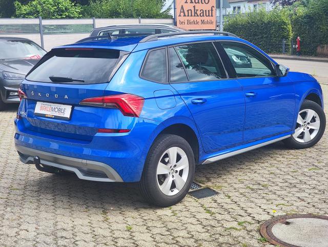 Skoda Kamiq 150PS DSG-Automatik Anhängerkupplung abnehmbar Tempomat Sitzheizung Klimaautomatik-2-Zonen Einparkhilfe hinten Bluetooth Freisprechanlage Android Auto & Apple CarPlay Multifunktions-Lederlenkrad 