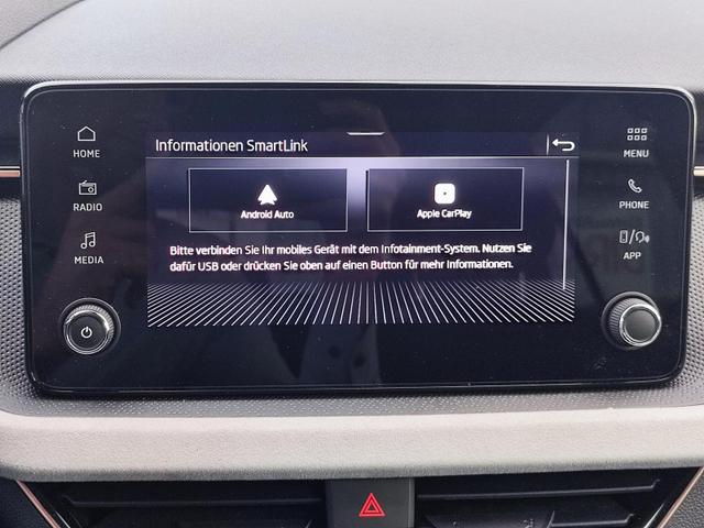 Skoda Kamiq Top Selection TopSelection 150PS DSG Automatik Sitz- und Lenkradheizung Tempomat Einparkhilfe vorne+hinten Rückfahrkamera beheizte Frontscheibe Digitales Tacho 2-Zonen Klimaautomatik LED Scheinwerfer 17 Zoll Leichtmetallfelgen 