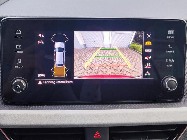Skoda Kamiq Top Selection TopSelection 150PS DSG Automatik Sitz- und Lenkradheizung Tempomat Einparkhilfe vorne+hinten Rückfahrkamera beheizte Frontscheibe Digitales Tacho 2-Zonen Klimaautomatik LED Scheinwerfer 17 Zoll Leichtmetallfelgen 
