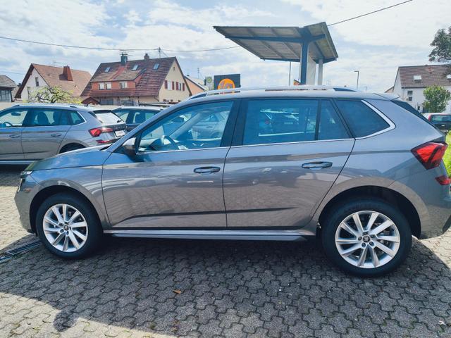 Skoda Kamiq Top Selection 115PS DSG Automatik mit elektrischer Heckklappe Tempomat LED Scheinwerfer Sitzheizung Lenkradheizung Einparkhilfe vorne+hinten R&uuml;ckfahrkamera DAB Radio Kessy Licht und Regensensor 