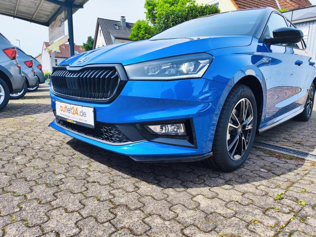 Skoda Fabia Monte Carlo 150 PS DSG Automatik ACC Tot-Winkel Spurf&uuml;hrung LED Scheinwerfer Tempomat Einparkhilfe vorne & hinten R&uuml;ckfahrkamera 2-Zonen Klimaautomatik Kessy Alufelgen Zweifarben Lackierung 