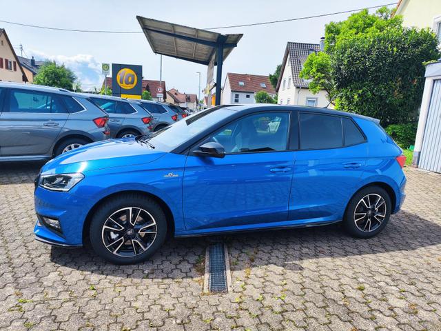 Skoda Fabia Monte Carlo 150 PS DSG Automatik ACC Tot-Winkel Spurf&uuml;hrung LED Scheinwerfer Tempomat Einparkhilfe vorne & hinten R&uuml;ckfahrkamera 2-Zonen Klimaautomatik Kessy Alufelgen Zweifarben Lackierung 