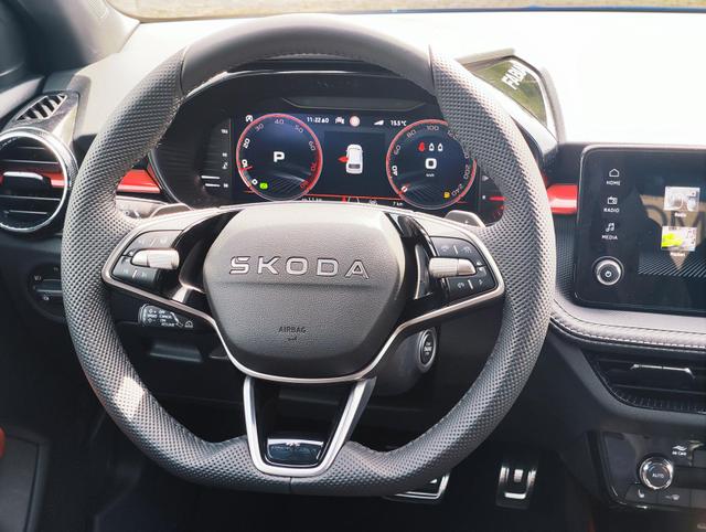 Skoda Fabia Monte Carlo 150 PS DSG Automatik ACC Tot-Winkel Spurf&uuml;hrung LED Scheinwerfer Tempomat Einparkhilfe vorne & hinten R&uuml;ckfahrkamera 2-Zonen Klimaautomatik Kessy Alufelgen Zweifarben Lackierung 