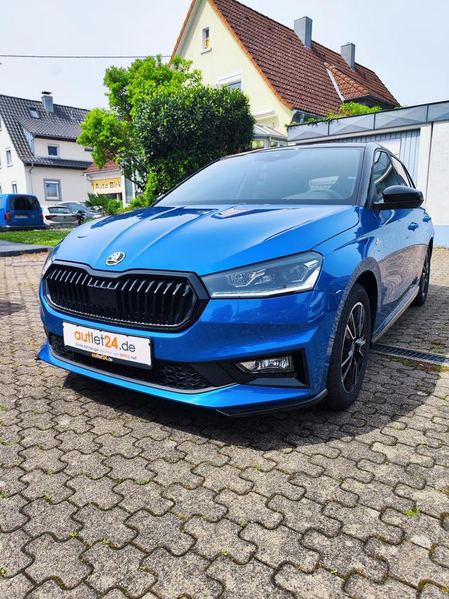 Skoda Fabia Monte Carlo 150 PS DSG Automatik ACC Tot-Winkel Spurf&uuml;hrung LED Scheinwerfer Tempomat Einparkhilfe vorne & hinten R&uuml;ckfahrkamera 2-Zonen Klimaautomatik Kessy Alufelgen Zweifarben Lackierung 