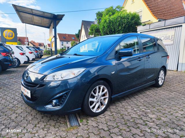 Gebrauchtfahrzeug Mazda Mazda5 - 5 Sports-Line 2.0 DISI 150 PS 7-Sitzer Familienvan Standheizung Anh&auml;ngerkupplung Xenon Tempomat Einparkhilfe hinten elektrische Schiebet&uuml;ren Klimaautomatik 4x Fenster