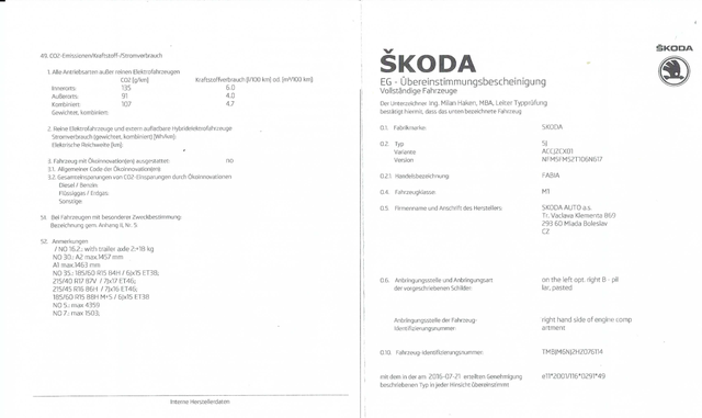 Skoda Fabia Combi 1.2TSI 90PS Tempomat Einparkhilfe v+h Sitzheizung Klimaautmatik SmartLink Android Auto Apple CarPlay Alufelgen mit Ganzjahresreifen Licht und Regensensor Bluetooth Freisprecheinrichtung 