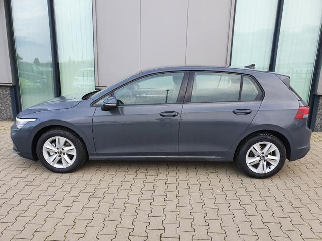 Volkswagen Golf - "Life" (2) 1.5 TSI 130PS, DELFIN-GRAU, WINTER-PAKET KLIMAAUTOMATIK RADIO COMPOSITION/BT/2x USB/APP-CONNECT LED-SCHEINW./-R&Uuml;CKLEUCHTEN AMBIENTEBEL. ACTIVE INFO DISPLAY PS VO/HI INDUKTIVE LADESTATION STARTKNOPF MITTELARMLEHNE VO+HI MULTIFUNKTIONS-LEDERLENKRAD 16" ALU