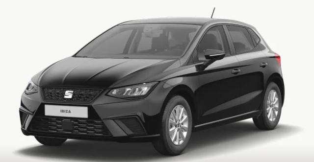 Seat Ibiza - Style LIEFERUNG KOSTENLOS! 1.0 TSI 95PS, 5 Jahre Garantie, Schwarz-Metallic, Winter-Paket, 15" Alu, Parksensoren vorn/hinten, Klima, Radio 8,25"/Blueooth, Full-Link (Navi-Funktion über Handy), Tempomat, M-Lederlenkrad, Armlehne vorn, LED-Scheinwerfer, NSW Vorlauffahrzeuge