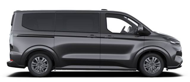 Ford Tourneo Custom - Titanium 2.5 Hybrid PHEV 232PS CVT/AUTOMATIK L2H1 (LANG), 5 Jahre Garantie, 8 Plätze, 17" Alu, Sitzheizung, Klimautomatik vo/hi, Privacy-Glas, Spiegel elektr., Parksensoren v/h, Rückfahrkamera, LED-Scheinwerfer, Keyless, Beheizte Frontscheibe, Radio 13"