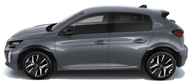 Peugeot 208 - Allure 1.2 Hybrid 100 e-DCS6 (AUTOMATIK), 16-Zoll-Leichtmetallräder, Klimaautomatik, Parksensoren vorne/hinten, Abgedunkelte Scheiben hinten, Armlehne vorn, Tempomat, LED-Scheinwerfer, Radio 10"-Display/DAB/Bluetooth/Wireless Mirror Screen, 4x elektr. FH Bestellfahrzeug frei konfigurierbar