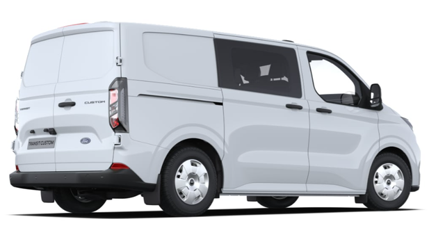 Ford Transit Custom Trend 2.5 Duratec Hybrid PHEV 232PS CVT AUTOMATIK L2H1 (LANGER RADSTAND), 5 Jahre Garantie, Parksensoren vorn/hinten, Rückfahrkamera, Klimaautomatik, Radio 13"-Touch inkl. Wireless AndroidAuto/Apple CarPlay, Tempomat, Beheizte Frontscheibe, Schiebetüre rechts 