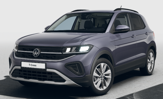 Volkswagen T-Cross - Limited 1.0 TSI 115PS, Grau-Metallic, Sitzheizung, Climatronic, Ganzjahresreifen, 17"Alu, Rückfahrkamera, Keyless Access, Abgedunkelte Scheiben, Sicht-Paket, Parksensoren vo/hi, LED-Scheinwerfer, Radio Composition 8", App-Connect, M-Lederlenkrad, Digitales Cockp Vorlauffahrzeuge