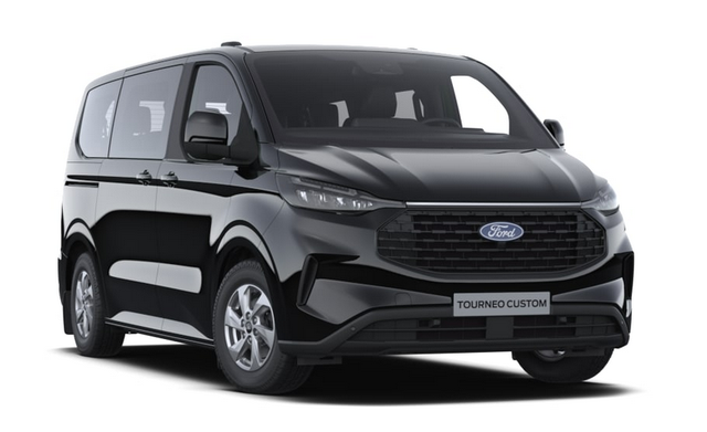 Ford Tourneo Custom - Trend 2.0 TDCi 136PS 6-Gang L1H1, 5 Jahre Garantie, 8 Plätze, Schwarz-Metallic, Sitzheizung, Privacy-Glas, Klimaautomatik vorne & hinten, ANHÄNGERKUPPLUNG, 70 Liter Tank, Induktive Ladestation, 16" Alu, Parksensoren vo/hi, Rückfahrkamera, LED Vorlauffahrzeuge