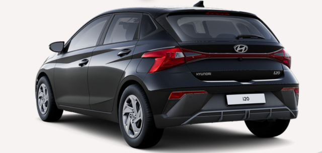 Hyundai i20 - Comfort 1.2i 79PS, PHANTOM-BLACK-Metallic, 5 Jahre Garantie, NAVIGATION 10,25", Klima, Parksensoren hinten, Rückfahrkamera, Alarm, Lederlenkrad, Tempomat, Armlehne vorne, Reserverad, 4x elektr. Fensterheber, Fernlicht-Assistent