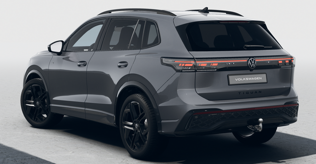 Volkswagen Tiguan R-Line 2.0 TDI 4MOTION 193PS DSG, Grau-Metallic, PANORAMADACH, ANHÄNGERKUPPLUNG, IQ LIGHT, DESIGN-PAKET Black&Style, NAVI, DCC-Fahrwerk, 20" LEEDS schwarz, Area View, Alarm, Elektr. Heckklappe, Keyless,Massagefunktion, Park Assist, ACC, Sitzheizung, Climatronic 