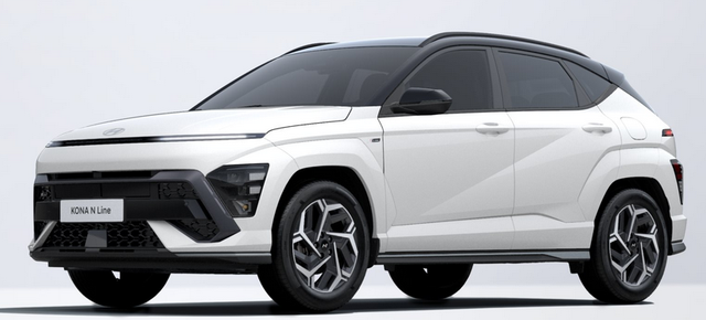 Hyundai KONA Style 1.6 T-GDI 170PS 7DCT (AUTOMATIK) 4x4, 17" Alu, Elektr. Heckklappe, FULL-LED, Toter-Winkel, Sitzheizung vo/hi, Beh.Lederlenkrad, Climatronic, SunSet, Leder/Stoff-Polster, Vorbereitung für AHK, Navi 12,3", Parksensoren Kamera, Smart Key, Alarm, ACC/ 