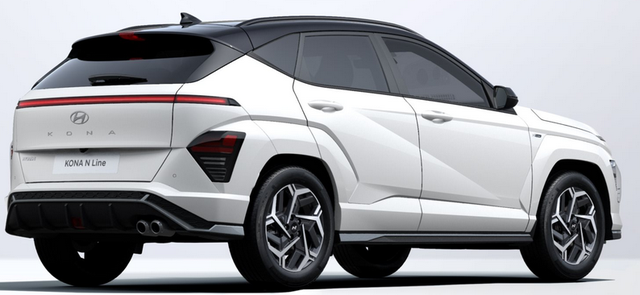 Hyundai KONA Style 1.6 T-GDI 170PS 7DCT (AUTOMATIK) 4x4, 17" Alu, Elektr. Heckklappe, FULL-LED, Toter-Winkel, Sitzheizung vo/hi, Beh.Lederlenkrad, Climatronic, SunSet, Leder/Stoff-Polster, Vorbereitung für AHK, Navi 12,3", Parksensoren Kamera, Smart Key, Alarm, ACC/ 