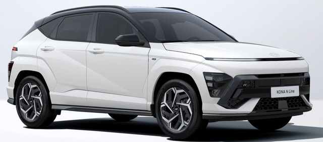 Hyundai KONA Style 1.6 T-GDI 170PS 7DCT (AUTOMATIK) 4x4, 17" Alu, Elektr. Heckklappe, FULL-LED, Toter-Winkel, Sitzheizung vo/hi, Beh.Lederlenkrad, Climatronic, SunSet, Leder/Stoff-Polster, Vorbereitung für AHK, Navi 12,3", Parksensoren Kamera, Smart Key, Alarm, ACC/ 