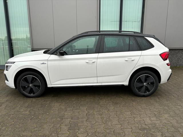 Skoda Kamiq - Monte Carlo 1.5 TSI 150PS DSG/AUTOMATIK, Candy-Weiß/Dach schwarz, AHK-VORBEREITUNG, Panoramadach, 17"Alu, Matrix-LED, Parksensoren v/h, Kamera, Tempomat, Virtual Cockpit, Kessy, Winter-Paket, Climatronic, Radio 8", SmartLink, NSW, Dachreling, Sport-M-Lederlenkrad be Vorlauffahrzeuge