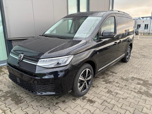 Volkswagen Caddy Style 1.5 TSI 115PS MAXI 7-Sitzer LANGER RADSTAND, 17" Alu, Dachreling, Climatronic, Parksensoren vorn/hinten, Rückfahrkamera, Privacy-Glas, LED-Scheinwerfer, Tempomat, Schiebetüre rechts und links, Heckklappe, Radio Ready2Discover, Digital Cockpit Pro 