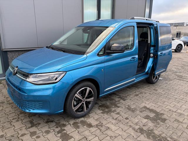 Volkswagen Caddy Style 1.5 TSI 115PS DSG/AUTOMATIK, Costa-Azul, 17" Alu/Ganzjahresreifen, Winterpaket, ACC-Tempomat, Toter-Winkel, ParkAssist, Parksensoren vo/hi, Rückfahrkamera, Radio Ready2Discover 10" + Wireless AppConnect, Climatronic, Abgedunkelte Scheiben, M-Lederlenkrad 