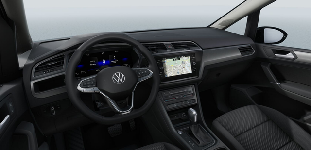 Volkswagen Touran Special 1.5 TSI 150PS DSG, Metallic, 17"Alu, AHK SCHWENKBAR, Winter-Paket, Privacy-Glas, Elektr. Heckklappe, ACC, Alarm, NAVI DISCOVER, Park Assist+Parksensoren+Rückfahrkamera, 3-Z-Climatronic, Side Assist, LED-Scheinwerfer, Dachreling silber, M-Lederlenkrad 